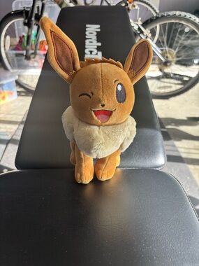 Pokemon Eevee Plush Toy Brown and Cream